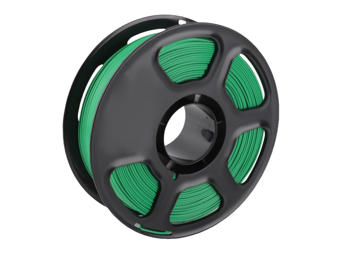 Filamento PLA Transparente Verde 1.75mm 1kg com Marca