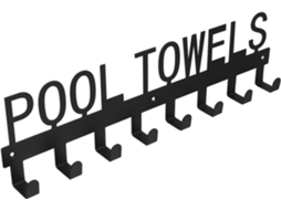 Gancho De Toalha Toyvian Em Ferro Preto Para Banheiro E Sala Estar, Suporte Multifuncional E Leve Com Design Exclusivo