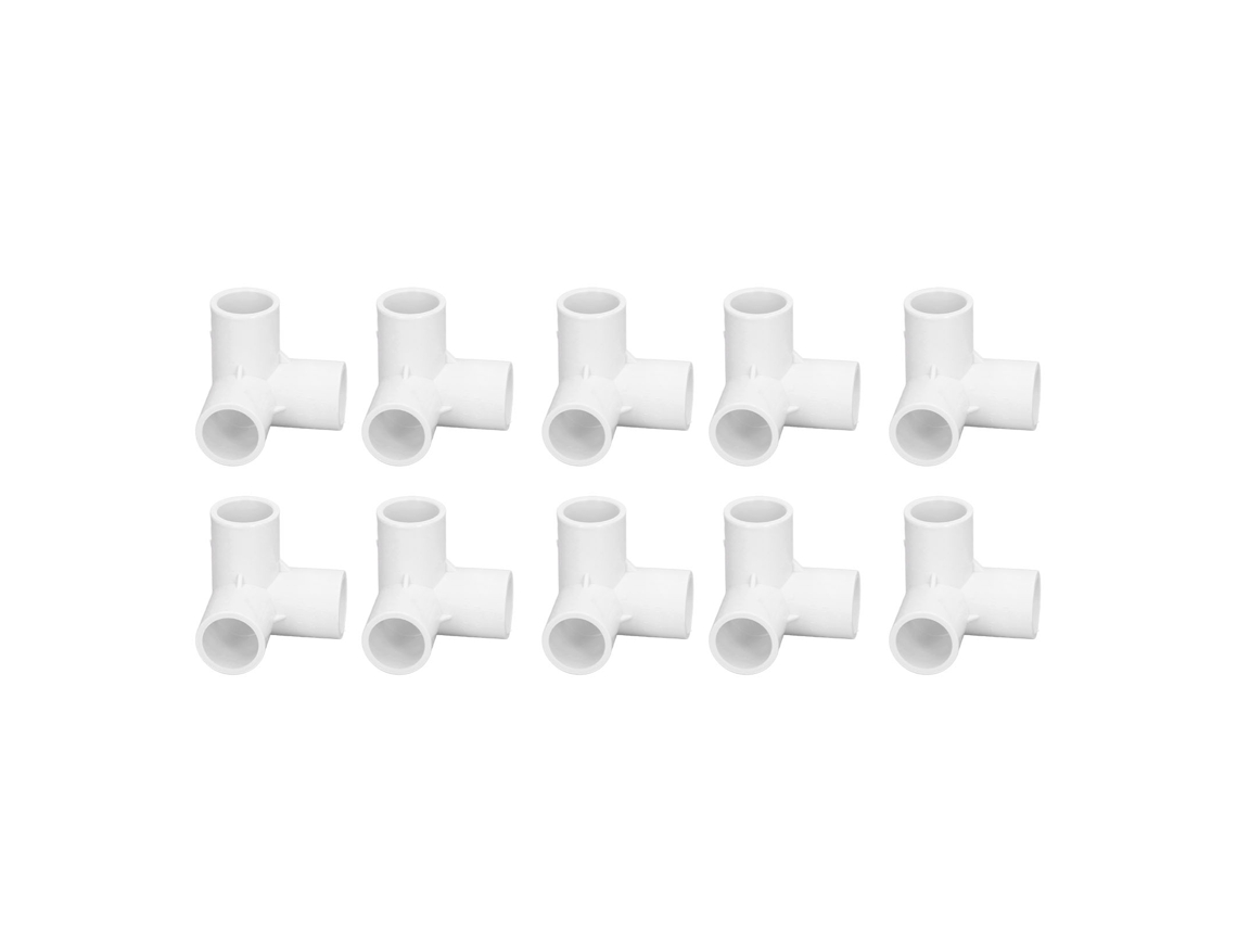 Conector Pvc Laxiscreed De 3 Vias Para Tubos De 20mm Diâmetro Interno