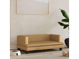 Vidaxl Cama 80x45x30 Cm Veludo Castanho