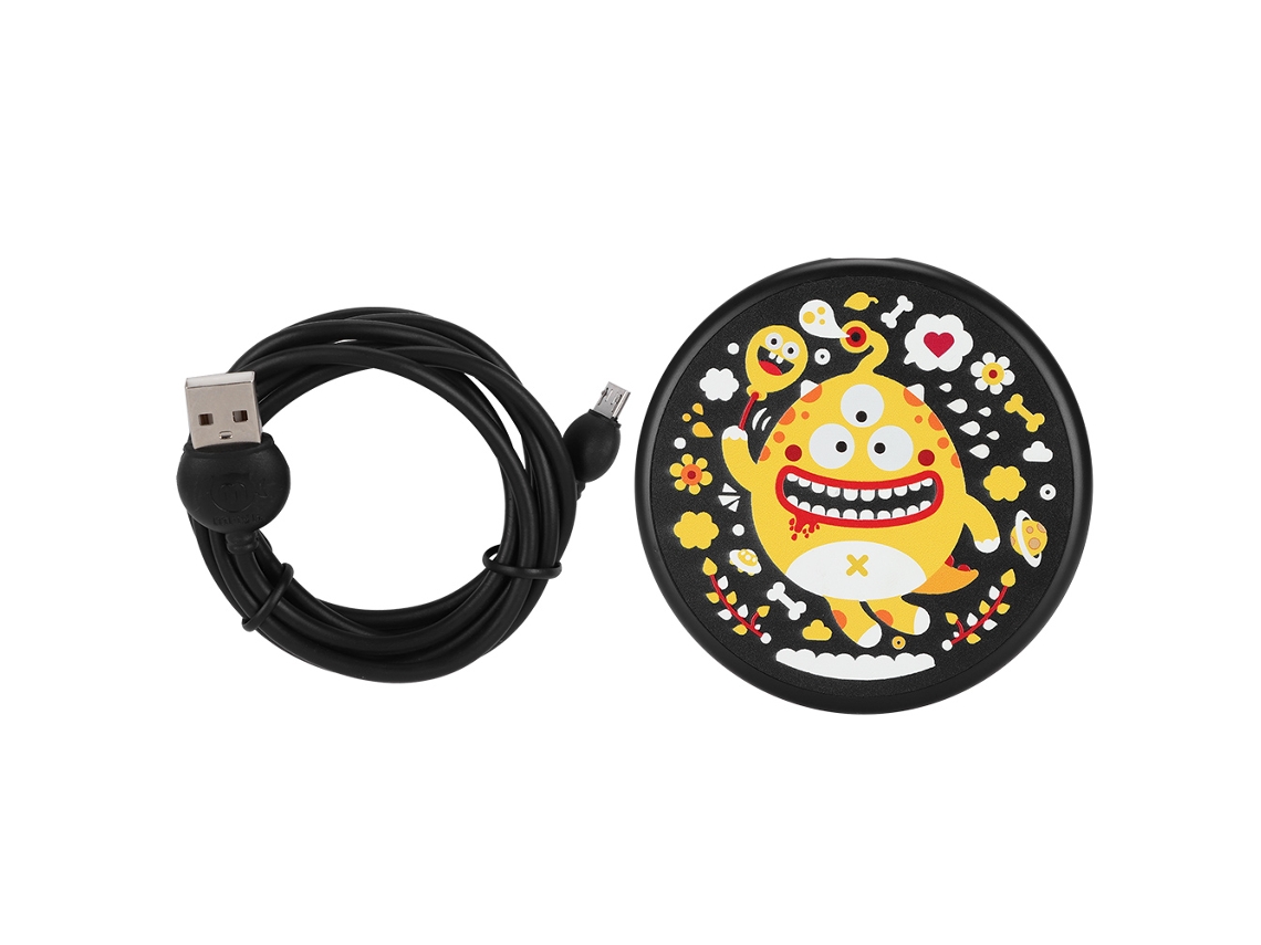 Carregador Sem Fio Black Fish Série Blind Box com Carregamento Rápido de 10w EOOCOO