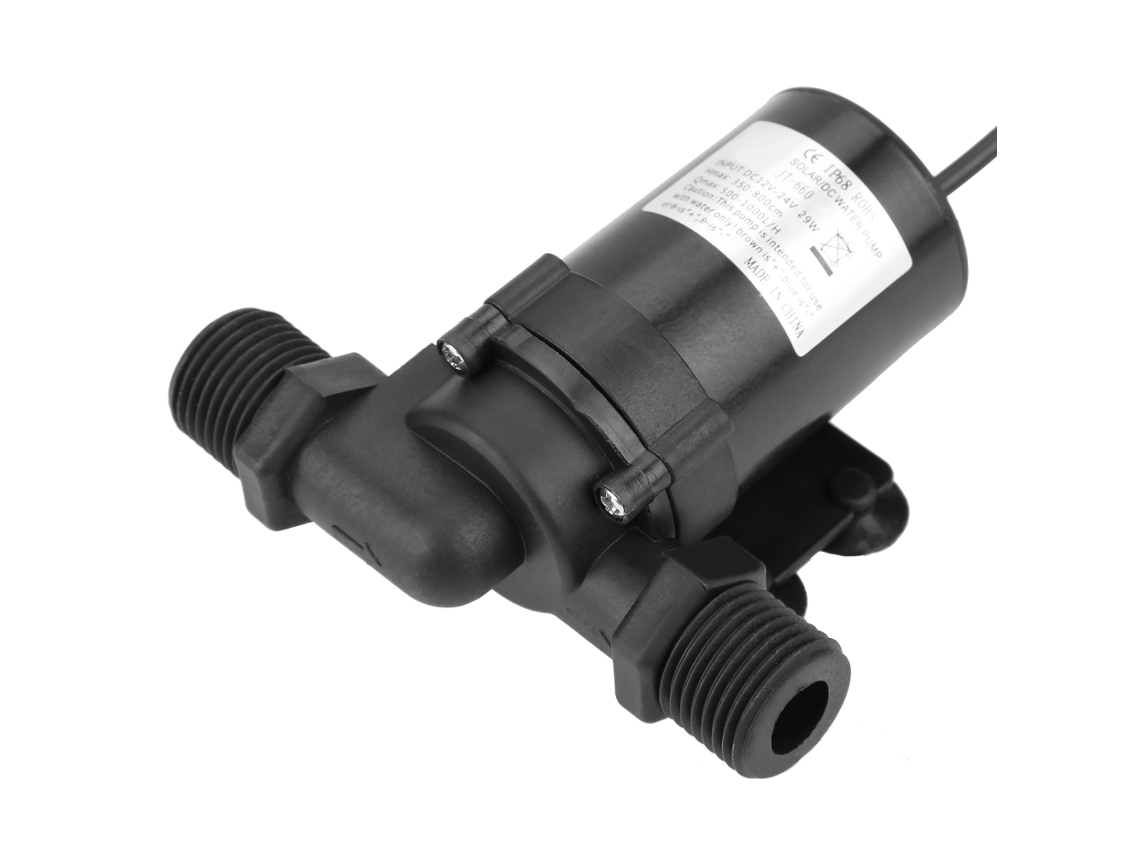 Laxiscreed - Bomba De Água Mini Dc Sem Escovas Para Aquecimento Solar, 24v, Resistente A -40°c A 100°c