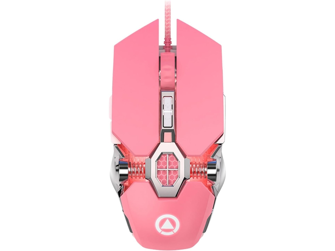Mouse Pinky, Pegada Confortável, Retroiluminado, 4 Dpi Ajustáveis, Plug-in