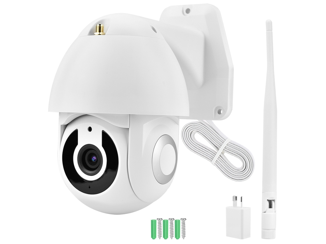 Câmera Dome Mini Ptz À Prova D'água Para Exterior De 2,5 Polegadas, Visão Noturna Hd 1080p, Pan-tilt Wifi