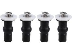 Conjunto De 4 Dobradiças Para Assento Sanitário Com Tampa De Borracha E Parafusos Expansíveis. Fixaç Gokoco