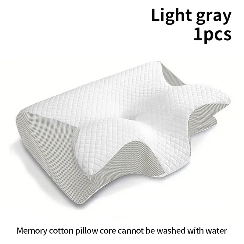 Travesseiro Ergonômico De Espuma Viscoelástica 2 Em 1 Para Ajudar A Dormir