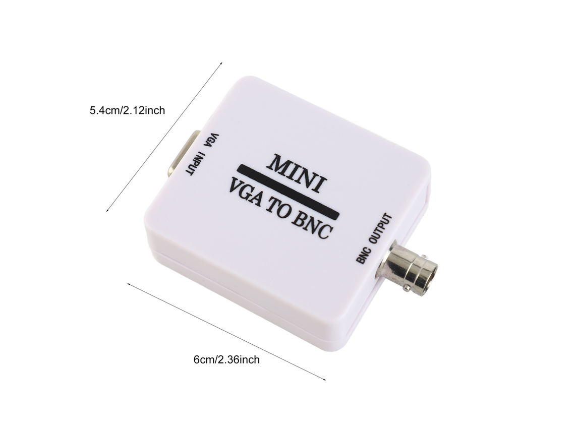 Mali conversor de Vídeo Vga para Bnc Adaptador Digital Switcher Box para Monitor Hdtv Suporta Ntsc Pal