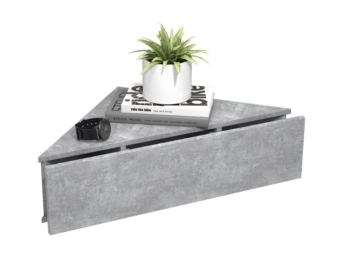 Mesa De Cabeceira Canto Gaveta Parede Vcm Madeira Cinzento