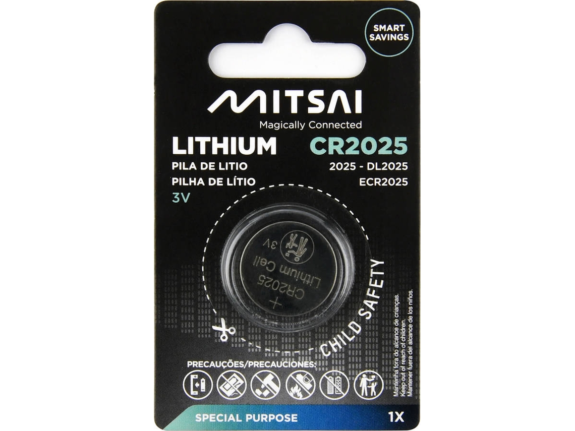 Pilha Lítio MITSAI CR2025 (1 Unidade)