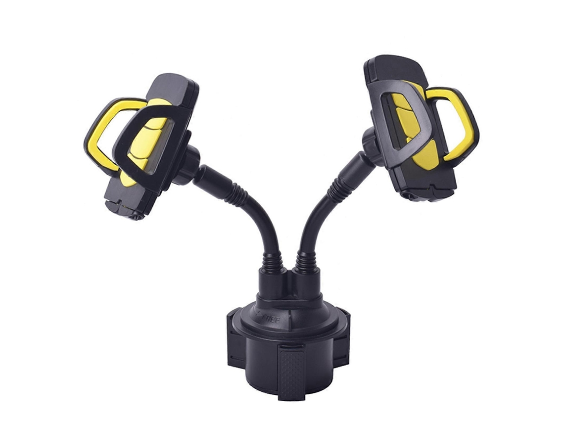 Lurelia Suporte Para Telemóvel Em Porta-copos De Carro 21 Cm 2 Cm 7 Polegadas 8,3 Polegadas Flexível Pescoço De Ganso Rotação 360° Preto