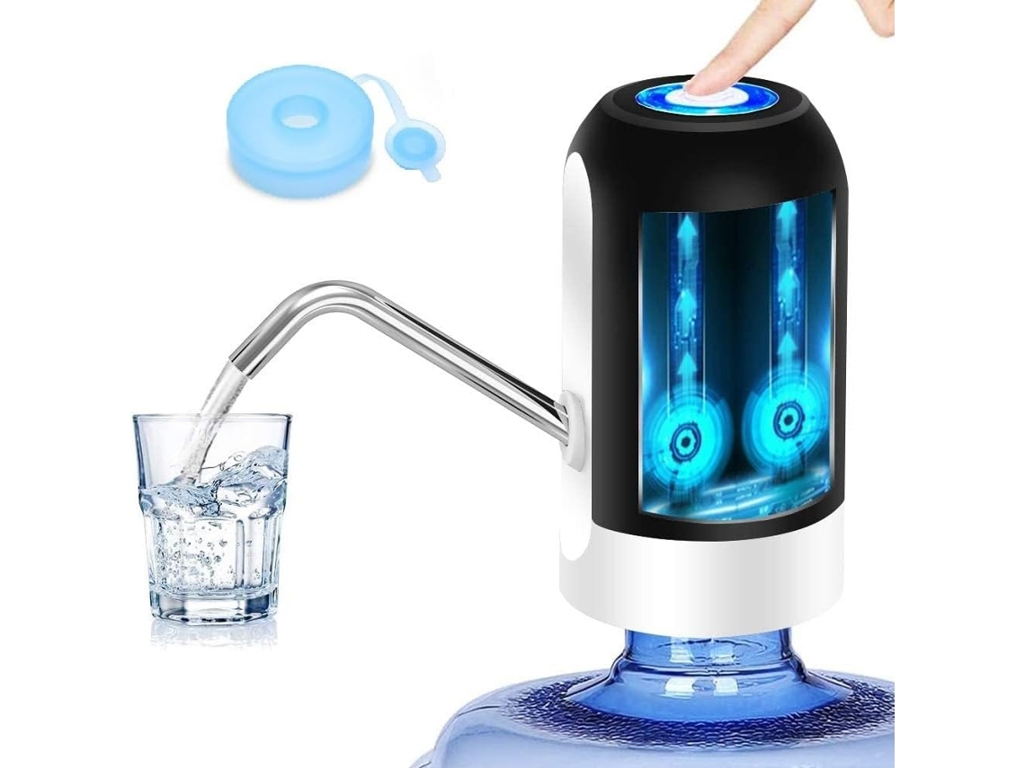 Dispensador de água elétrico portátil Slowmoose Uni com carregamento USB, bomba de água potável automática e interruptor para garrafas