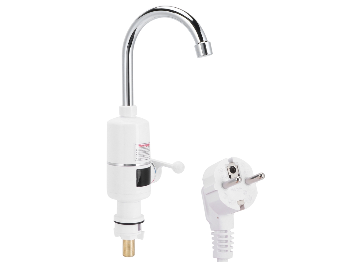 Torneira Elétrica de Aquecimento Instantâneo para Cozinha com Aço Inoxidável e Exibição Led S/MARCA