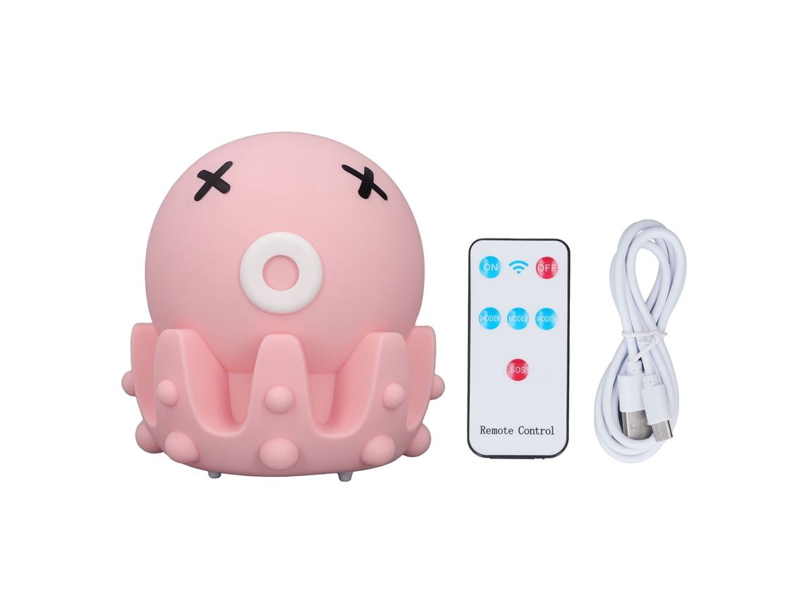 Luz Noturna Led Usb Silicone com Controle Remoto Polvo