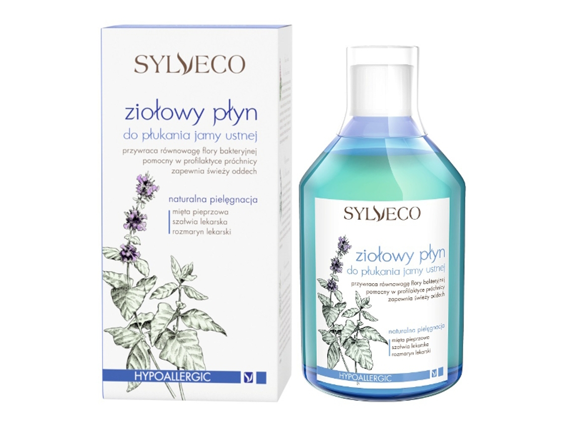 Enxaguatório Bucal Herbal Sylveco 500ml