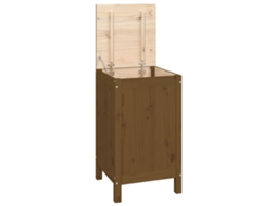 Laundry Box, Laundry Boxes Vidaxl Marrom Madeira De Pinho (44 X 44 X 76 Cm)