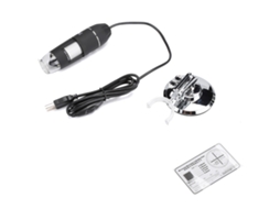 Microscópio Digital Usb Com Lupa Para Reparo De Celular Preto 1000x E Sensor Cmos Hd De 0,3 Mp Brilvibera