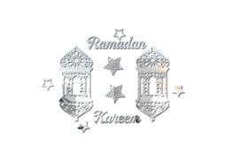 Adesivos Decorativos de Espelho Acrílico para Parede, Festa Ramadan LAXISCREED