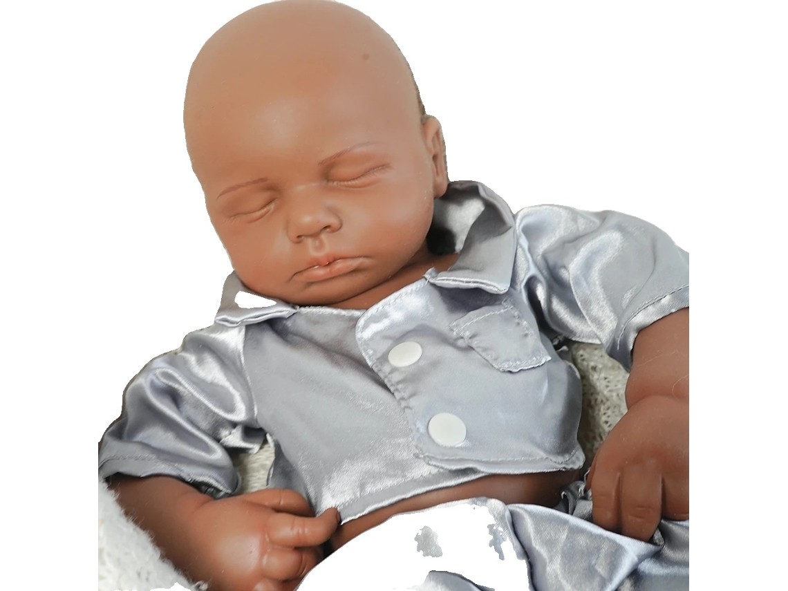 Boneca, Silicone Realista, Características Realistas, Marrom
