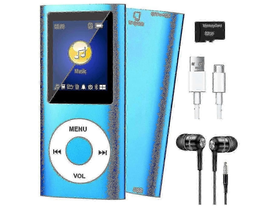 2025 Mp3 Player Bluetooth 5.0, Leitor de Música 32gb Tf, Fm TAISHENGDA