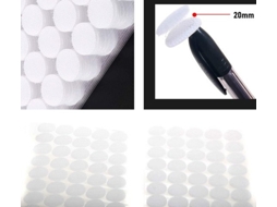 Pontas De Fita 210 Pares - Autocolante - Diâmetro 20 Mm - Ganchos/anéis - Fortes/resistentes - Ideais Para Costura - Pontas De Cola