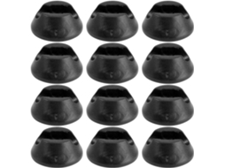 12-protetores De Silicone Antiderrapantes Pretos Para Pés Mesas E Cadeiras, Ideais Para Restaurantes E Salas De Estudo