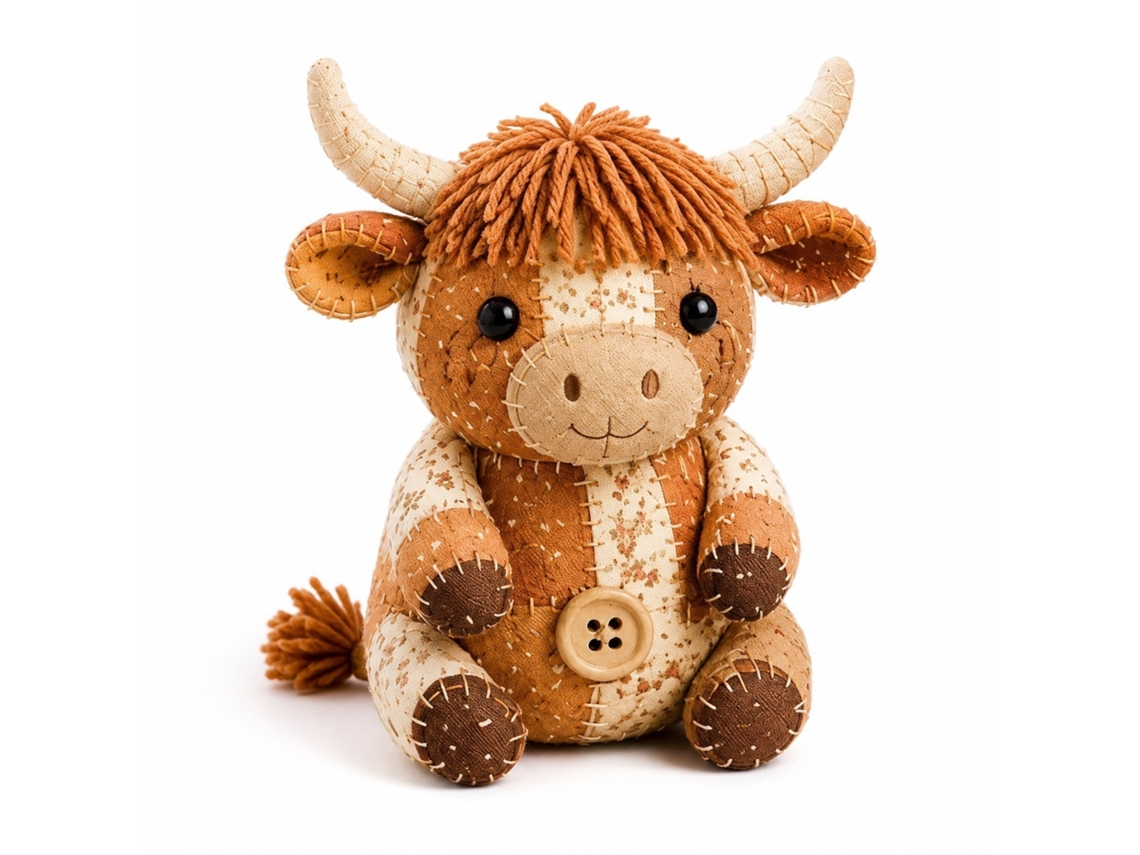 Kit De Costura E Patchwork (vaca Highland)