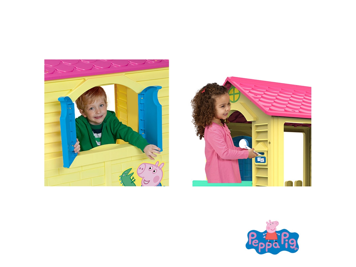 Brinquedo Casinha Casa Peppa Pig Completa Com Acessórios E Jardim