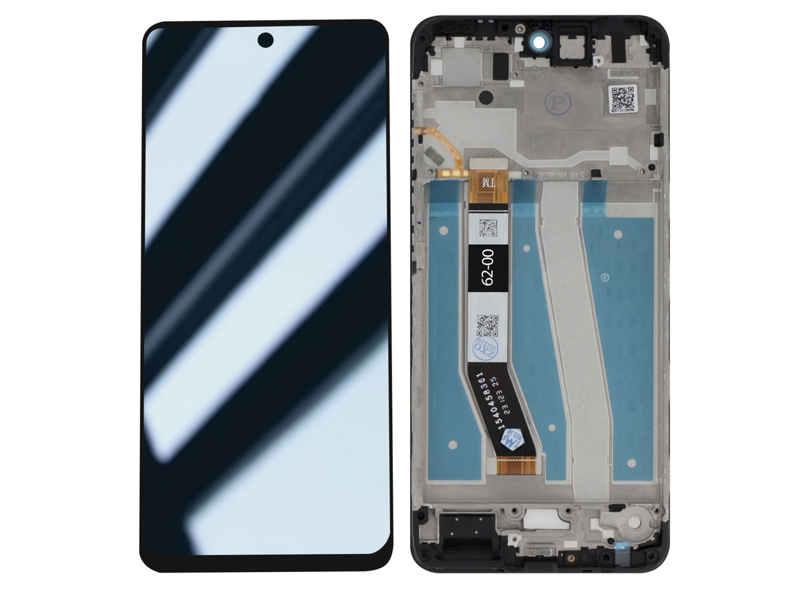 Motorola Ecrã Estrutura por Motorola Moto G14 Bloco de ecrã completo Cinzento Claro
