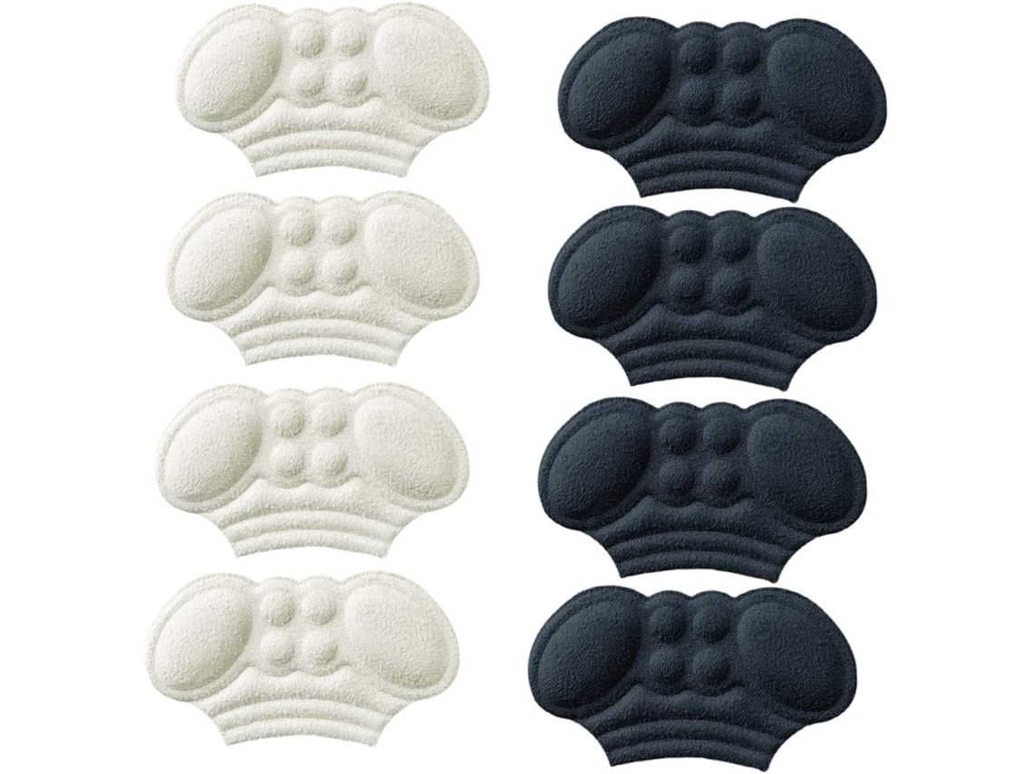 Protetores De Calcanhar Packove, 4 Pares, Inserções Antiderrapantes Invisíveis, Material Seguro E Confortável, Para