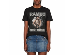 Rockinstone Rambo Movie First Blood Black Adult Shirt Size:l
