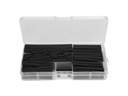 Awts kit de 150 Piezas de Tubería Termorretráctil 2:1 Negra para Cableado Y Accesorios