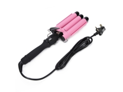 2026 plancha Rizadora de Cabelo Waver de Triplo Tubo Lcd 25mm/1pol Ferramenta de Penteado Elétrica Plugue Uk
