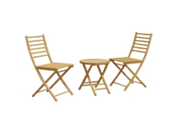 Maison Exclusive - 3 Pcs Conjunto De Bistrô Em Bambu