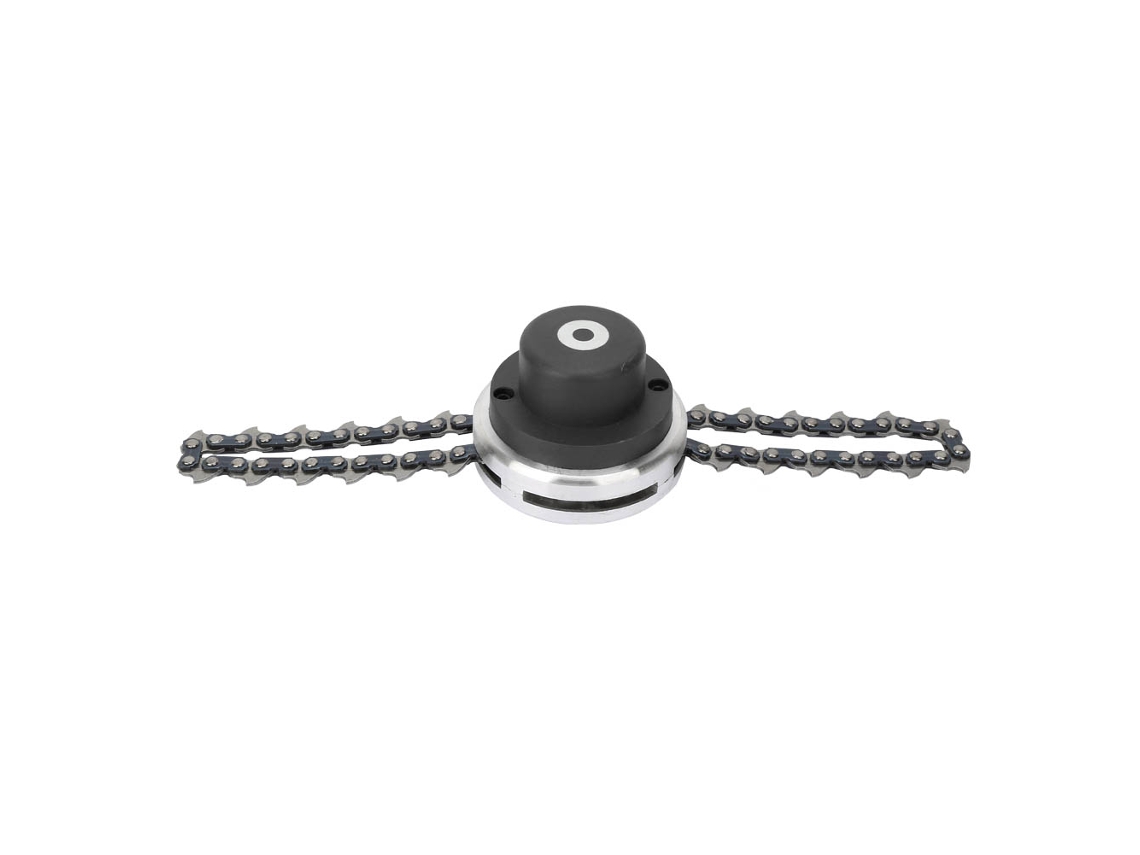 Cabeçote de Rolo YURU com Correntes para Cortador de Grama, Acessório Jardim, 15x12x7cm, 465g