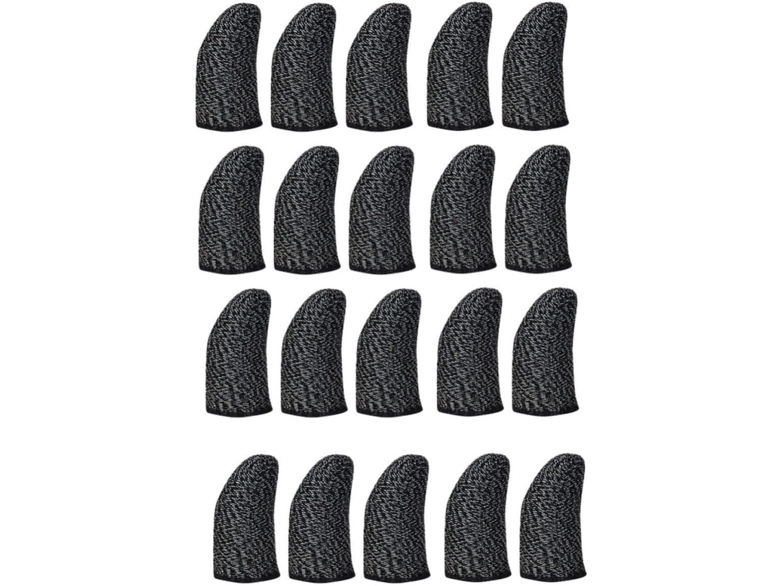 Lurelia Dedeiras Gaming Para Ecrã Tátil Fibra De Cobre, Cobre, Respirável, Sensível Ao Toque, Preto, Para Gaming Móvel E Ecrãs Táteis