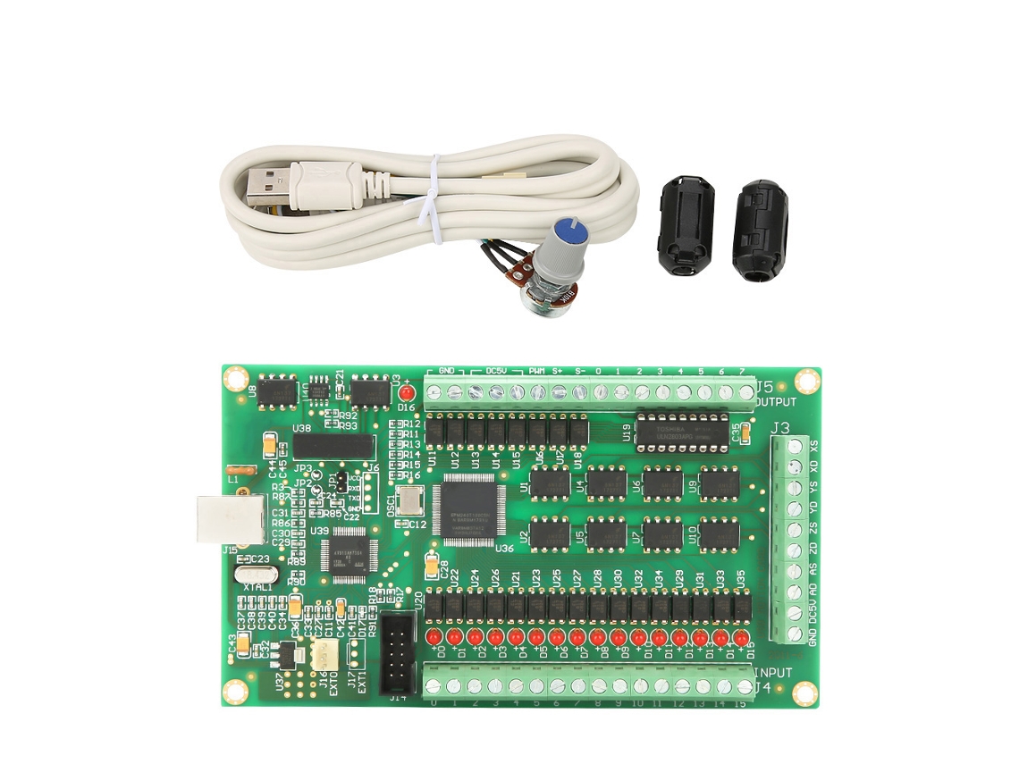 Placa Interface Mach3 Usb 200khz 3 Eixos Para Cnc