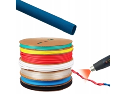Tubo Termorretratil Azul 14mm 1m – Alta Flexibilidade | Fator De Encolhimento 2:1 | Isolamento E Proteção