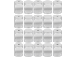 Conjunto De 20 Puxadores Cilíndricos Em Liga Alumínio Para Armários E Gavetas, Design Moderno E Minimalista, Fácil