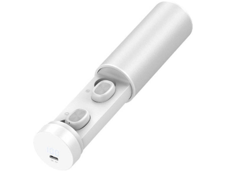 Auriculares Bluetooth True Wireless ENKERS Estéreo Sem Fio 5.0 com À Prova D'Água Hifi Esportivos Esportivoprata