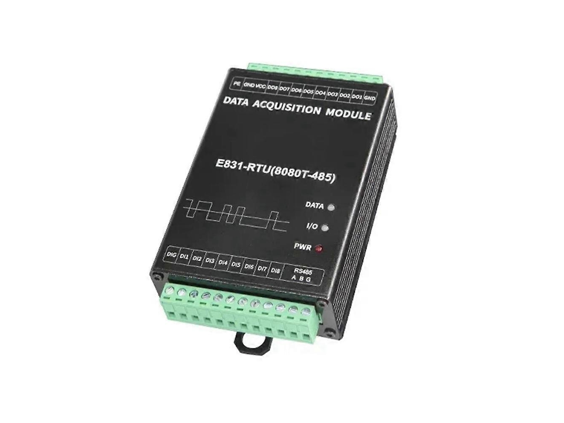 E831-rtu 16 Channel Io Controller, 8ch Digital Input Relay Output Modbus Rtu Rs485 Wireless Iot Modemblack