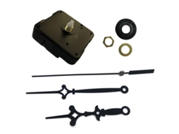 Kit de motor de relógio de quartzo preto Baok com ponteiros e peças para faça você mesmo