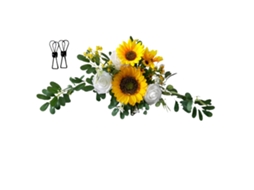 Laço de Flores Artificiais, 60x25cm | S/MARCA