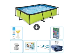 Piscina Exit Retangular 300x200x65 Cm 5 peças S270 EXIT TOYS