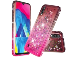 Capa Samsung Galaxy M10 HONGWE. Rosa/Cinzento