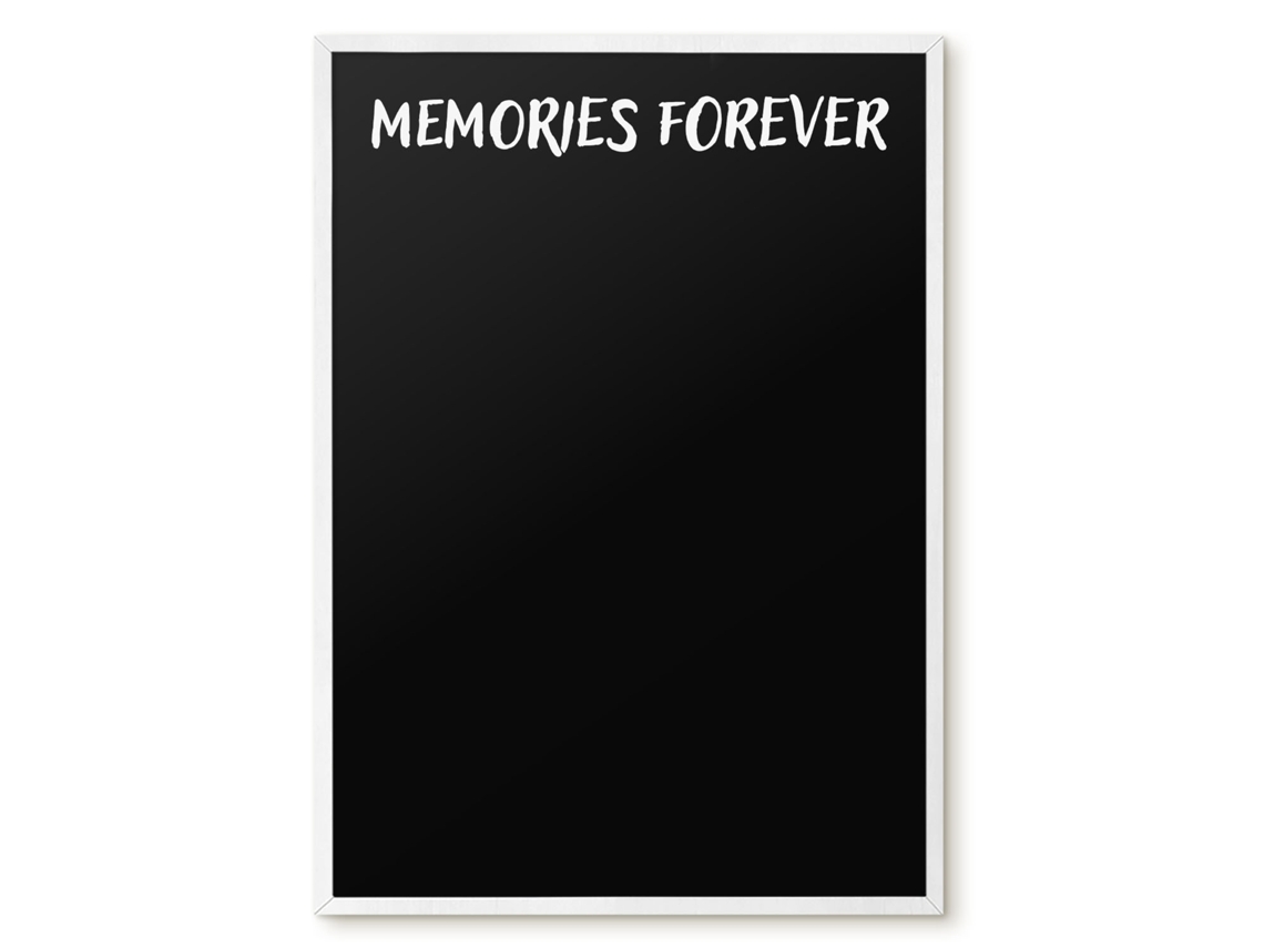 Quadro de parede magnético "Memórias para sempre" para escritório Espelharte (50x70 cm)