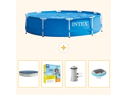 Intex Piscina Com Estrutura Redonda - 366x76 Cm - 5-peças S4