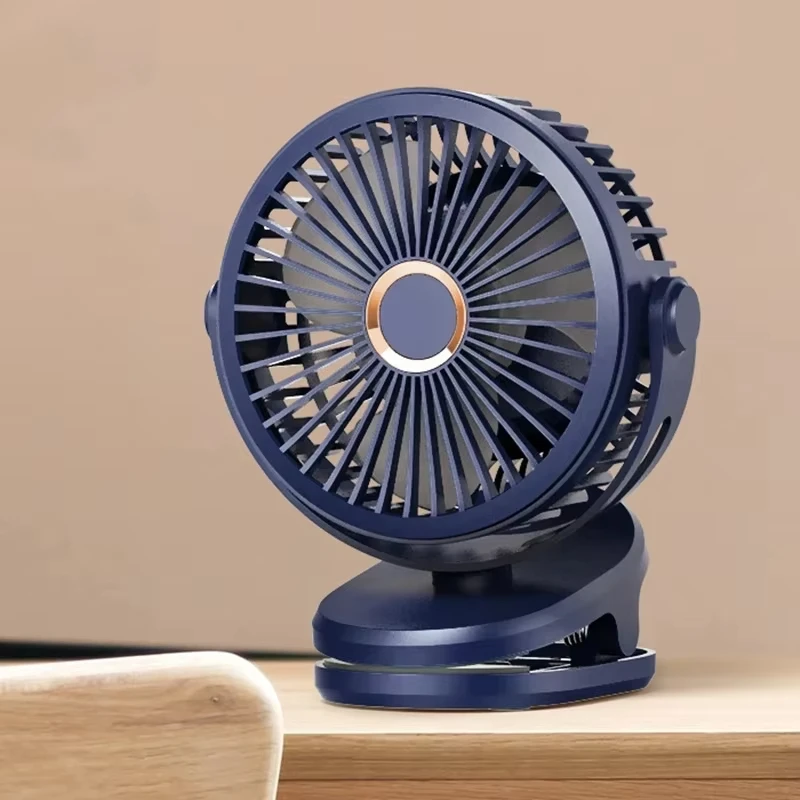 Ventilador de Mesa MDUG com clipe usb, entrada tipo c, bateria de 10000mah