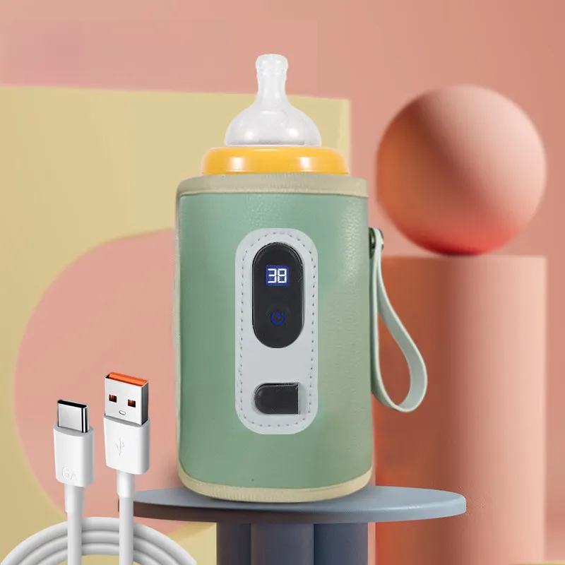 Aquecedor De Mamadeiras Usb Bolsa Térmica Para Mamadeiras Czhhmart Verde