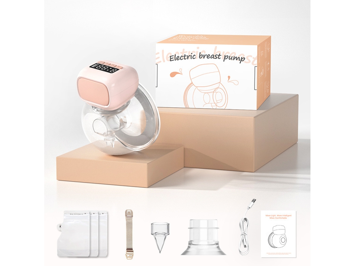 Extractor de Leite Elétrico Automático Vestível com Massagem de Microvibração, Inclui Sacos de Armazenamento, Uso Doméstico STELASPLEN
