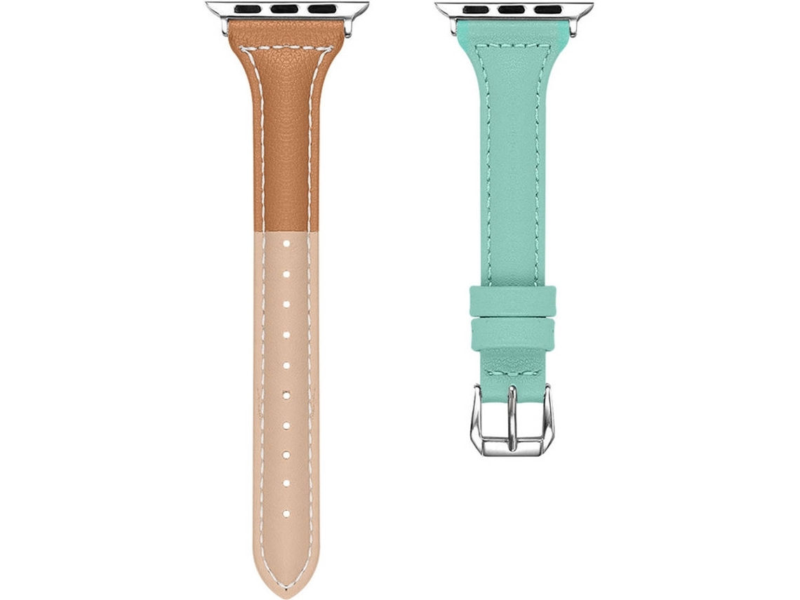 Pulseira Multicolorida Em Pele Para Apple Watch 42/44mm